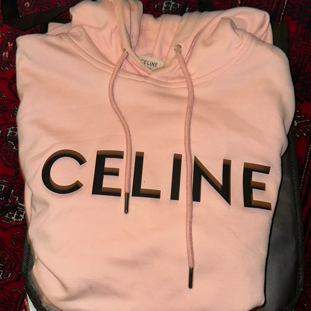 Authentic salmon Celine hoodie